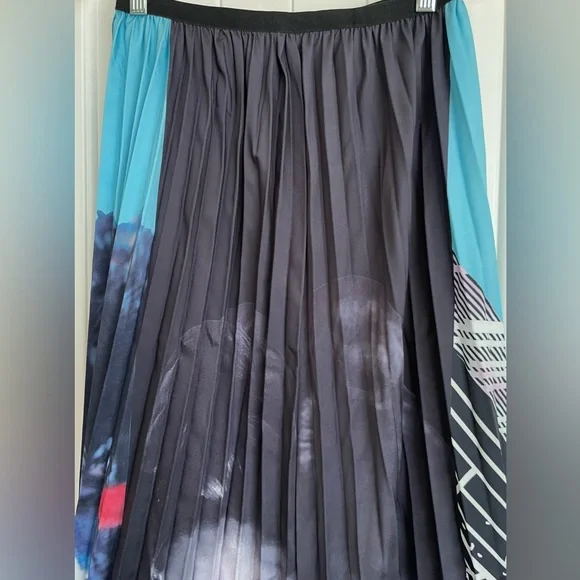 Beautiful Halo street fashion cool girl printed midi a-line skirt, women’s. - Picture 6 of 9